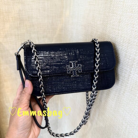 Tory Burch Britten Chain Wallet Wristlet Crossbody 175829 $435